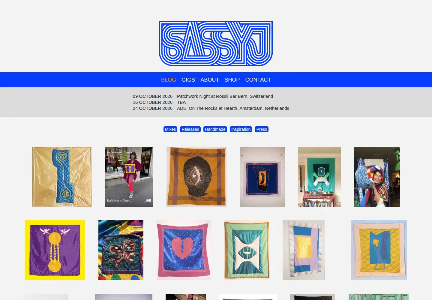 Screenshot of sassyj.net