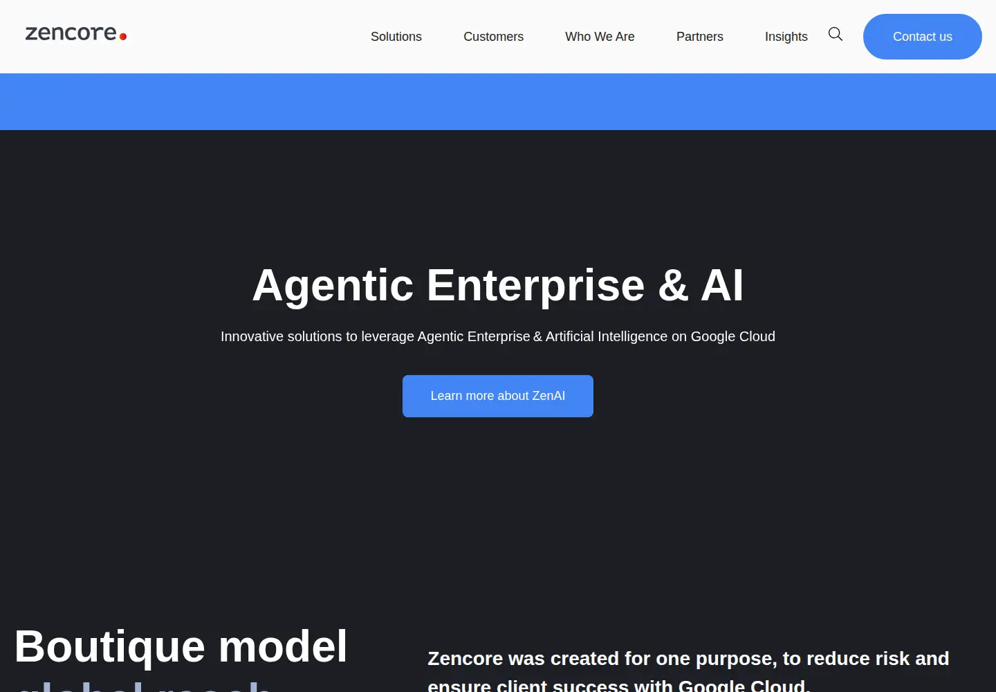 Screenshot of zencore.dev