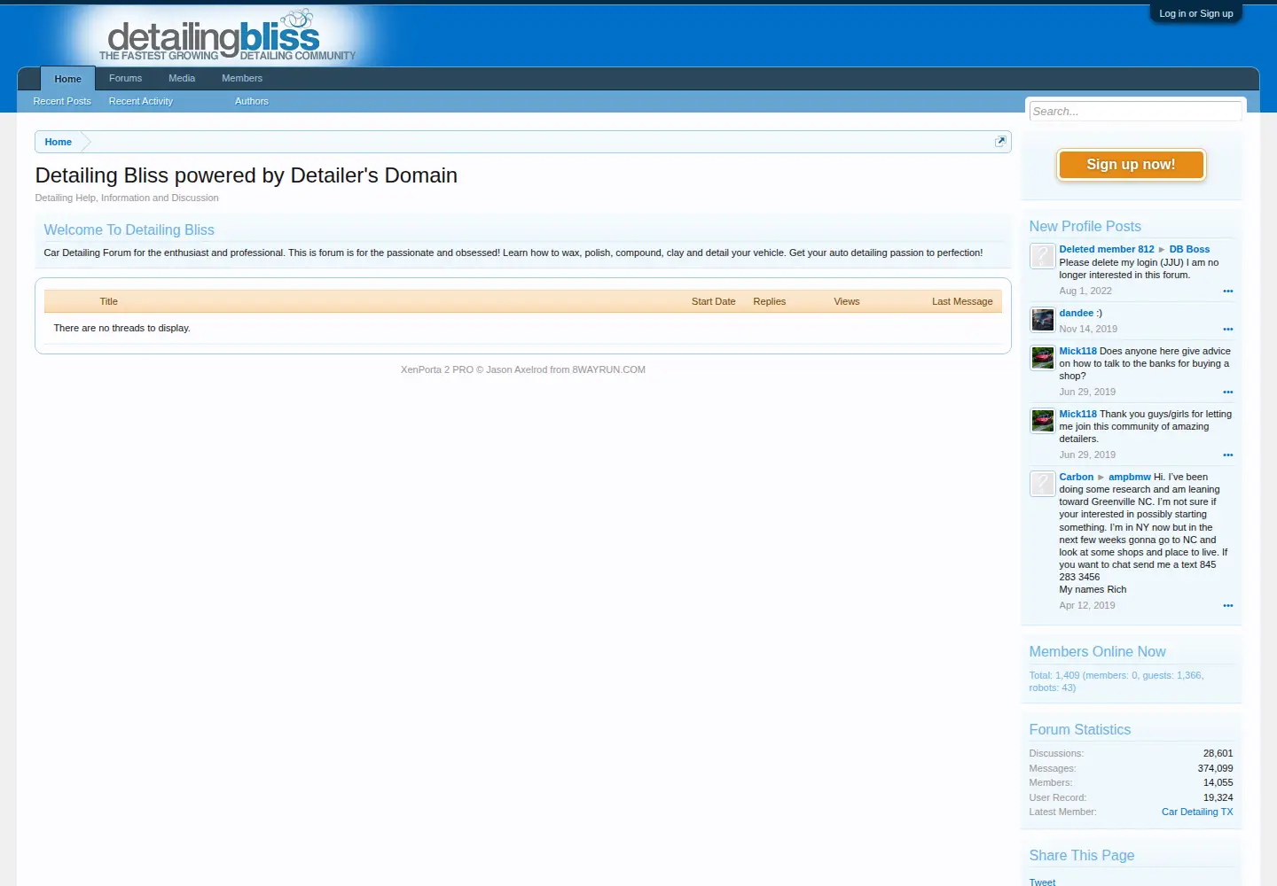 Screenshot of detailingbliss.com