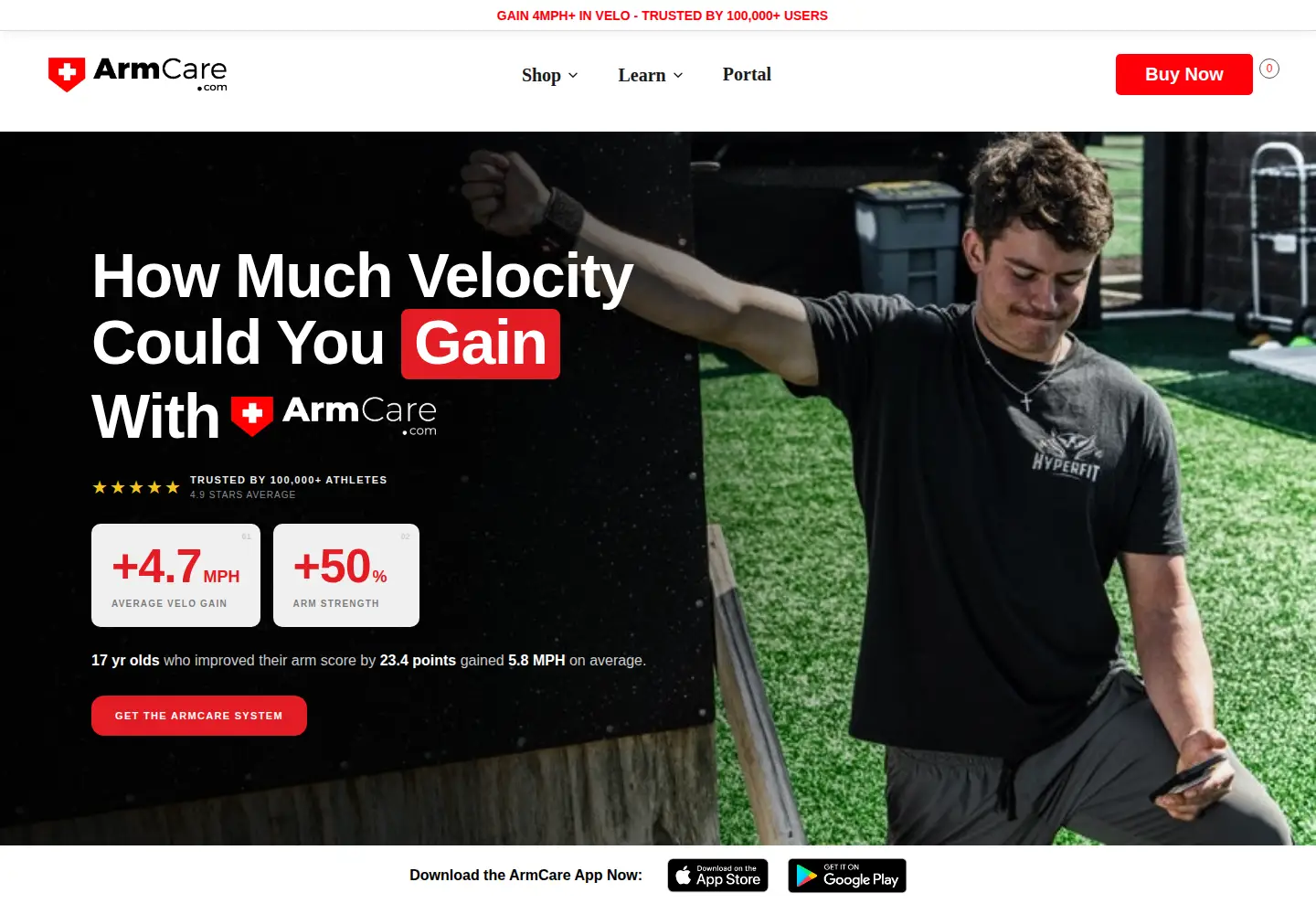 Screenshot of armcare.com