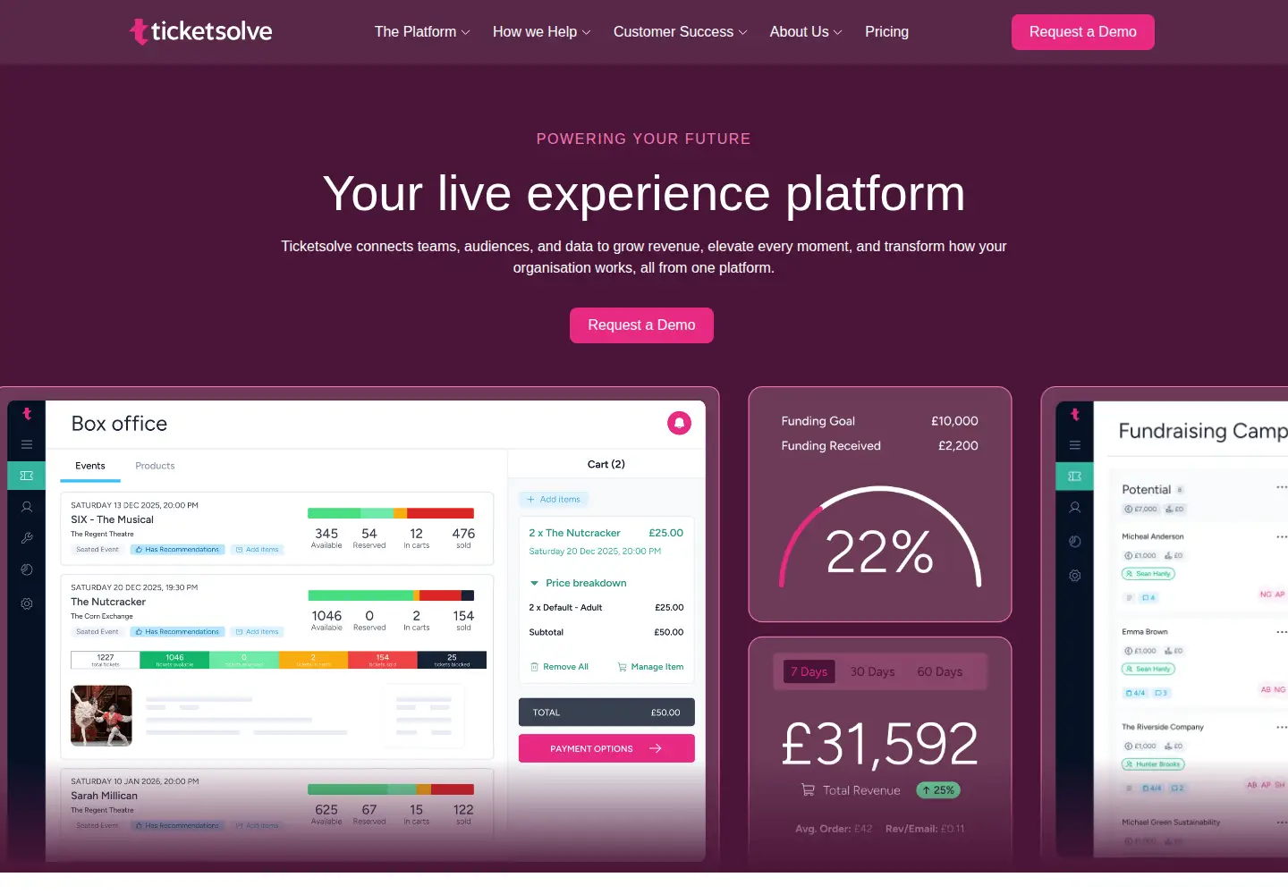 Screenshot of ticketsolve.com