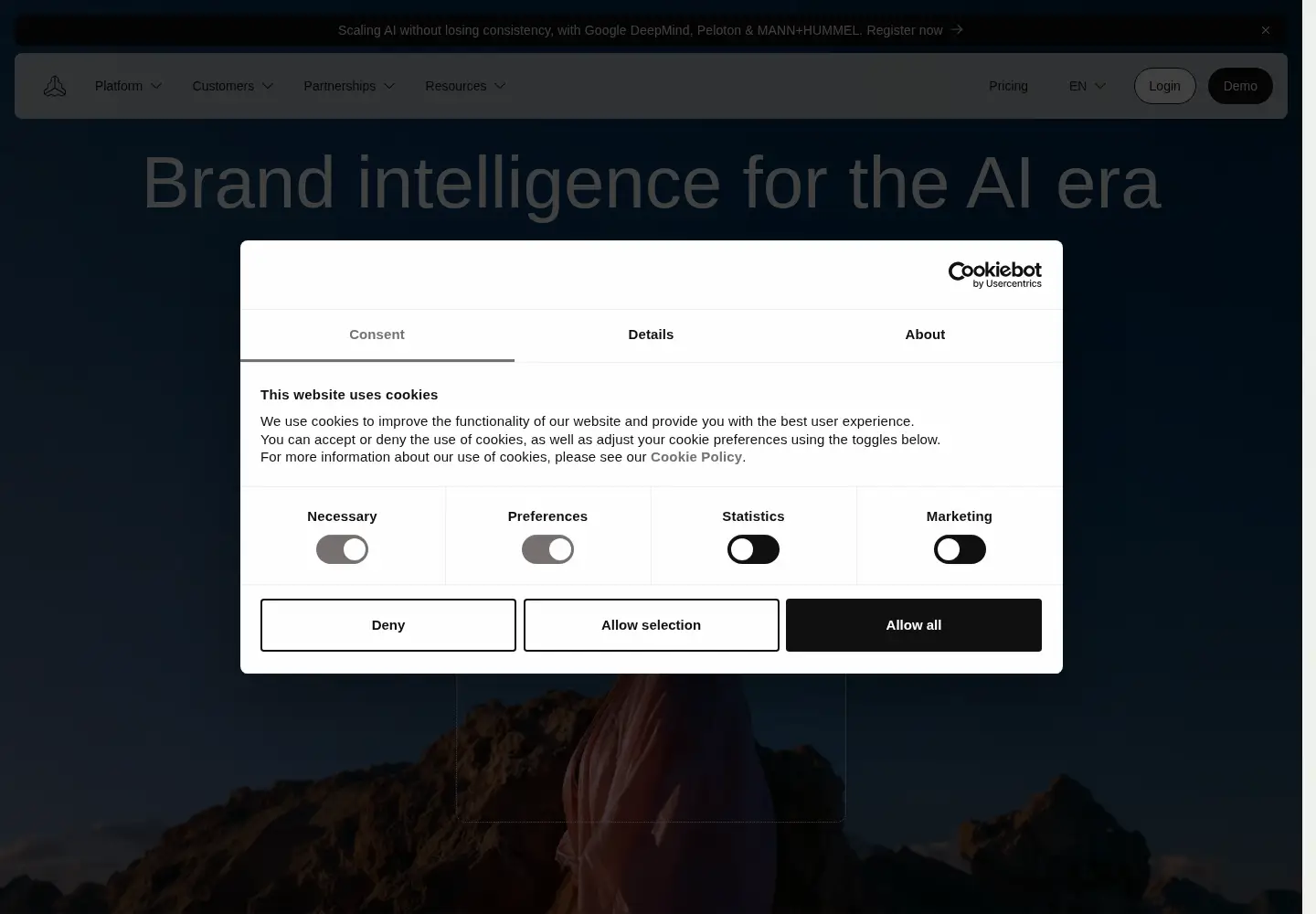 Screenshot of frontify.com