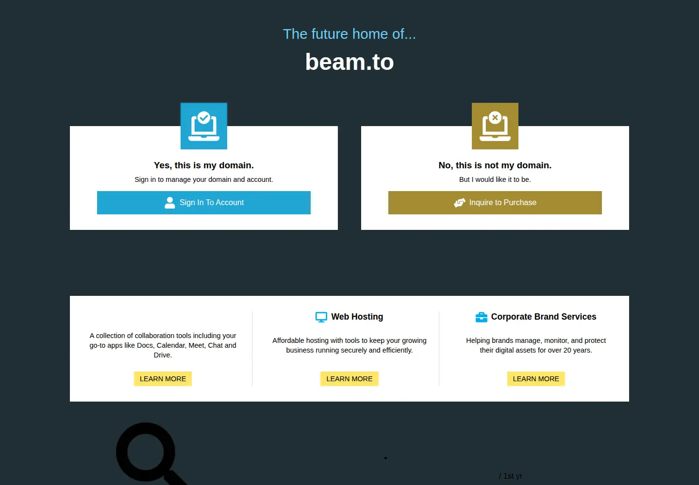 Screenshot of beam.to
