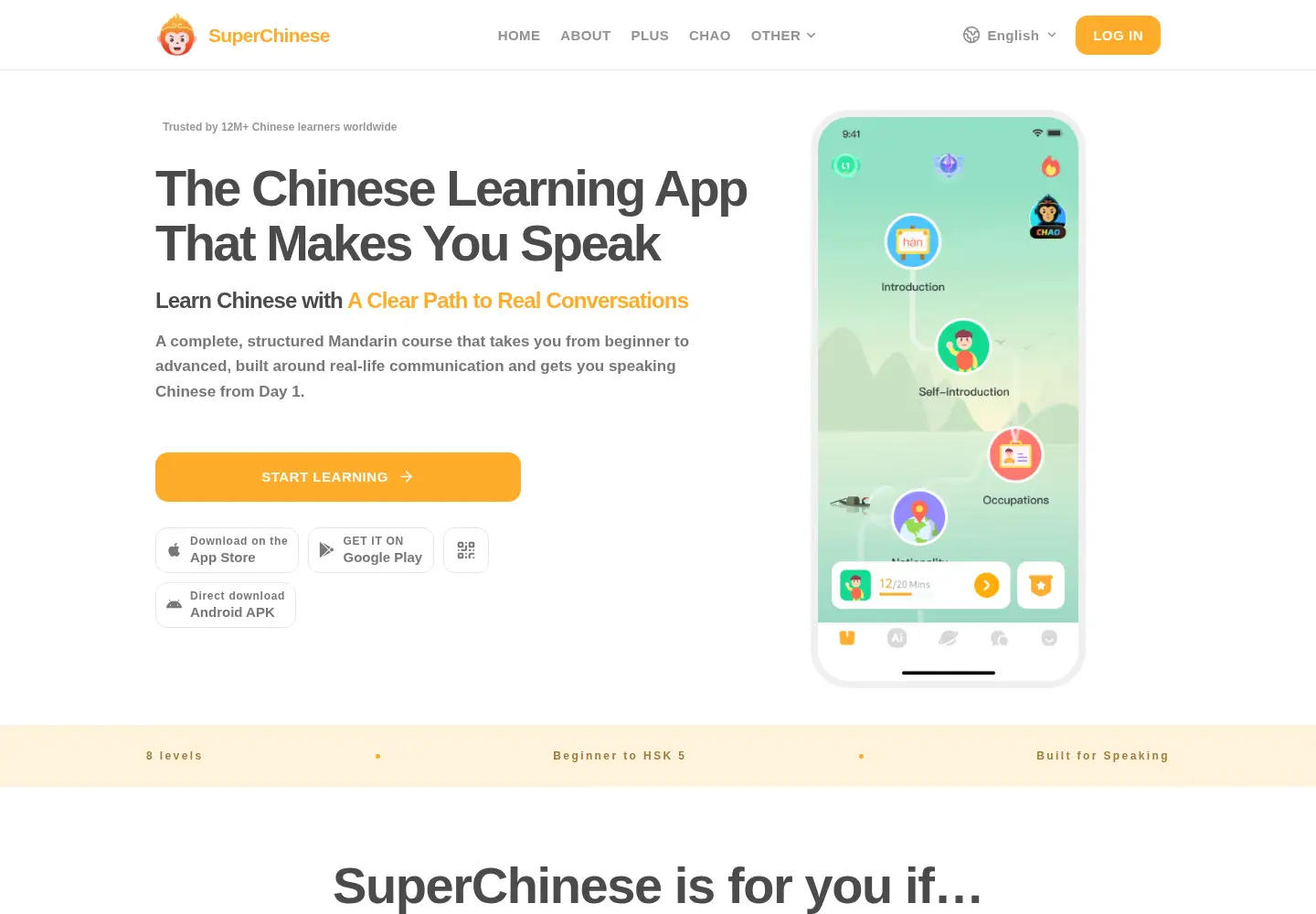 Screenshot of superchinese.com