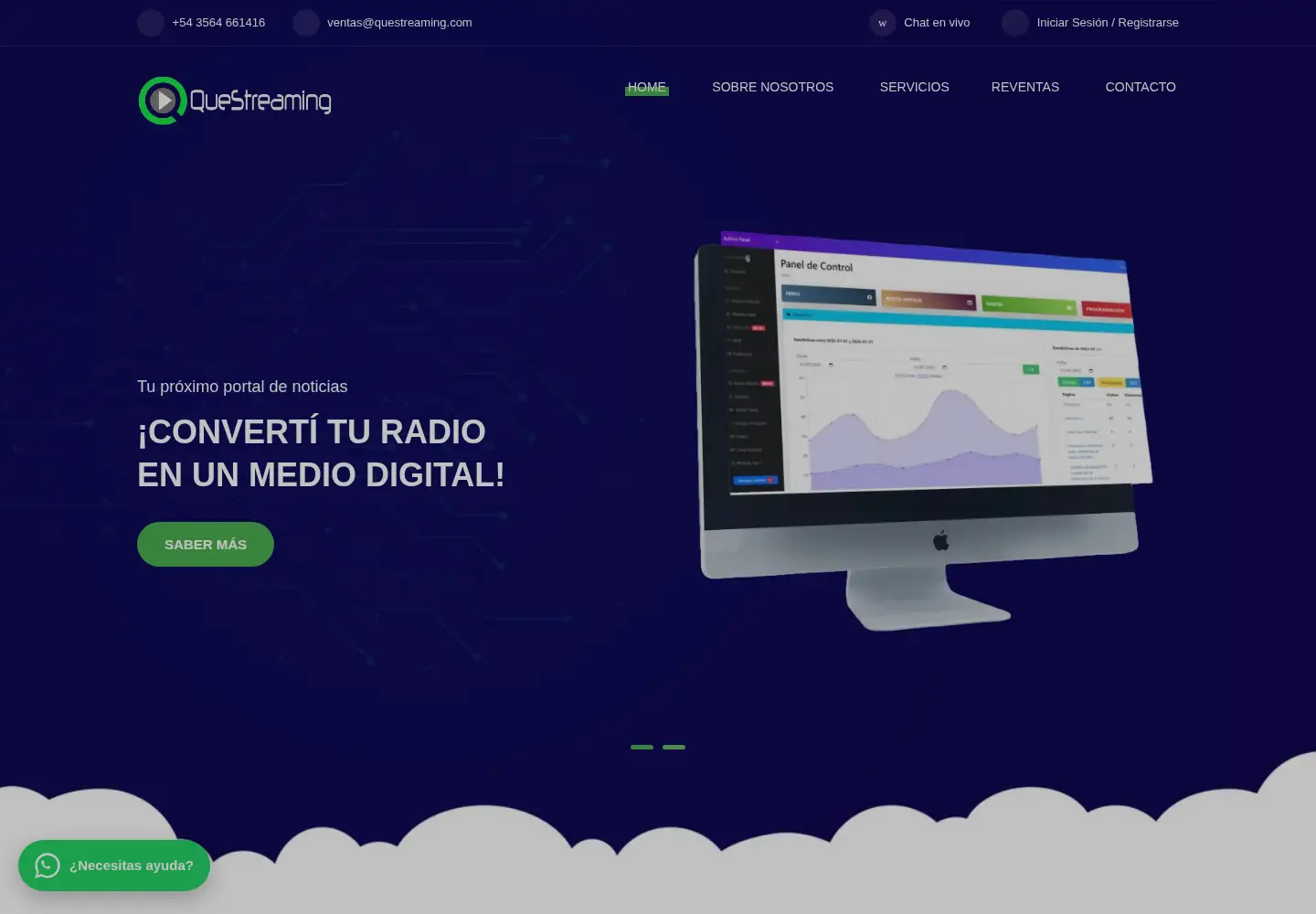 Screenshot of questreaming.com