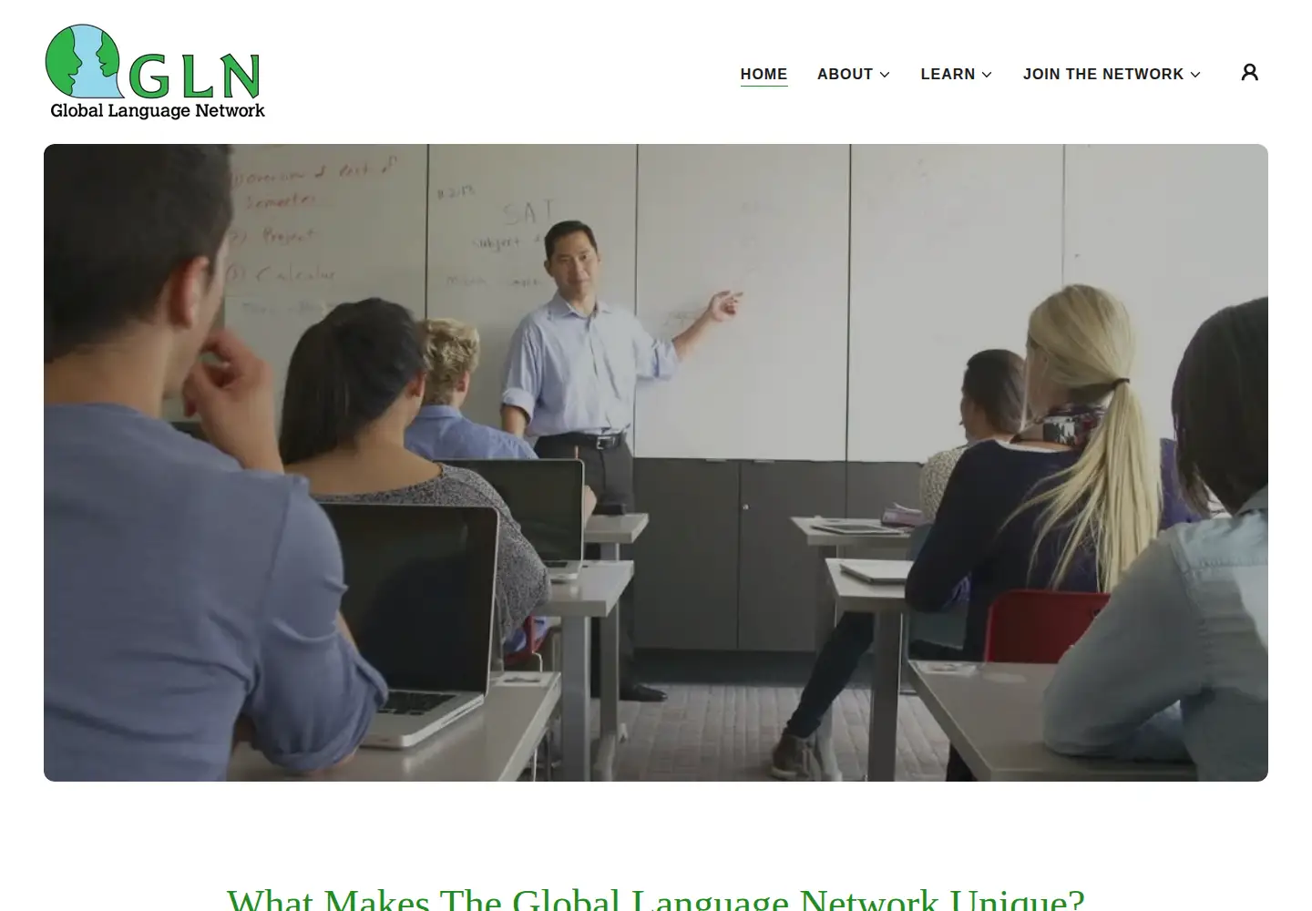Screenshot of thegln.org