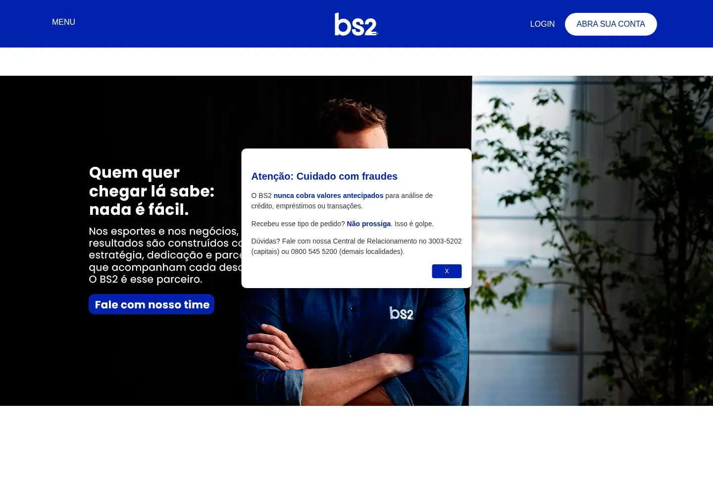Screenshot of bancobs2.com.br