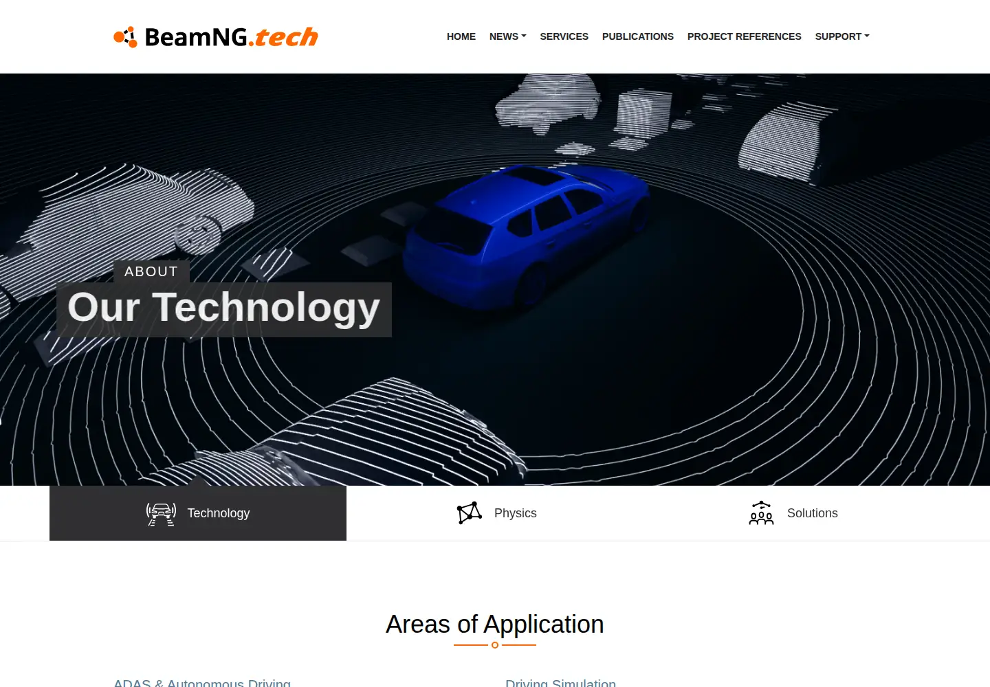 Screenshot of beamng.tech