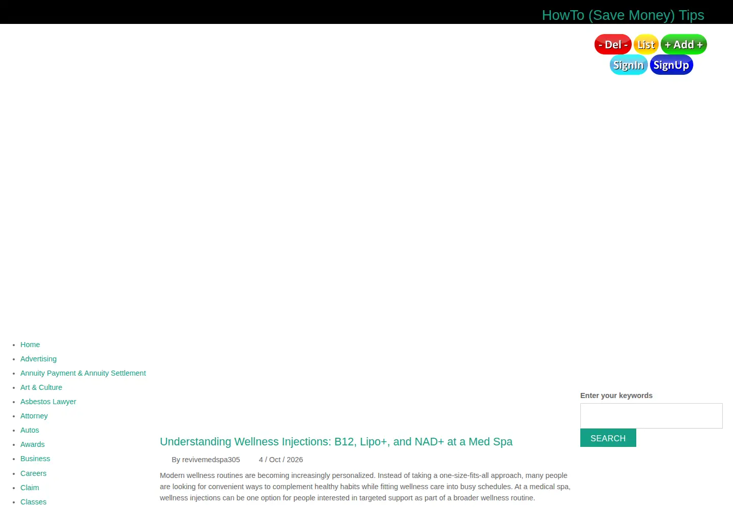 Screenshot of howto-tips.com