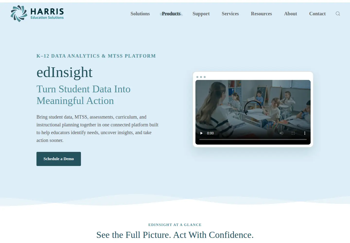 Screenshot of myedinsight.com