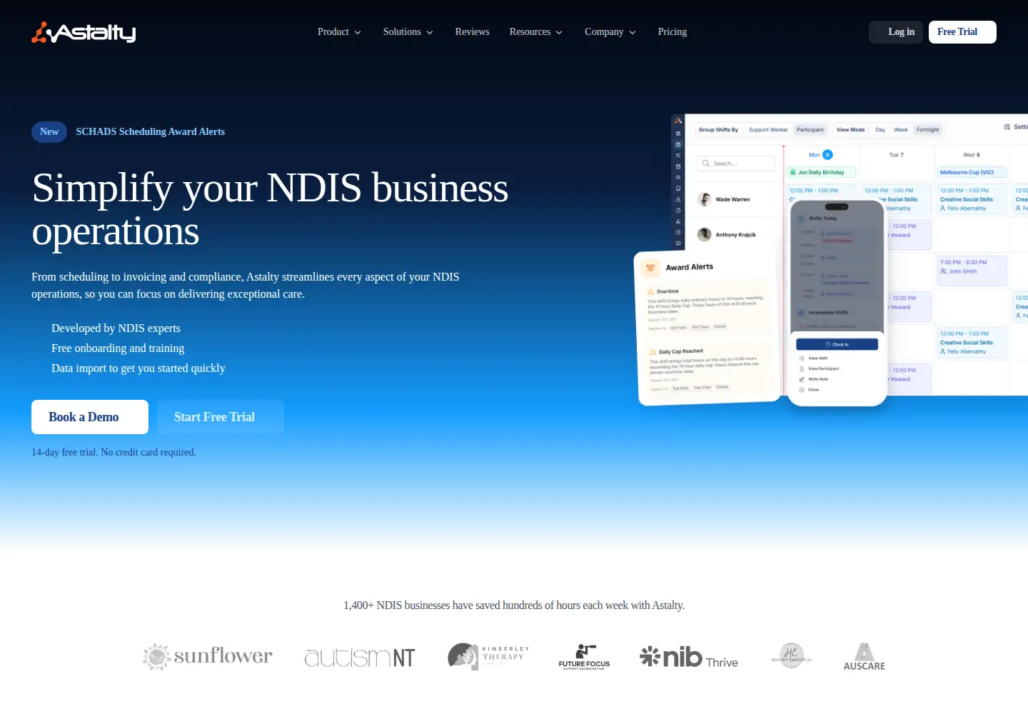 Screenshot of astalty.com.au