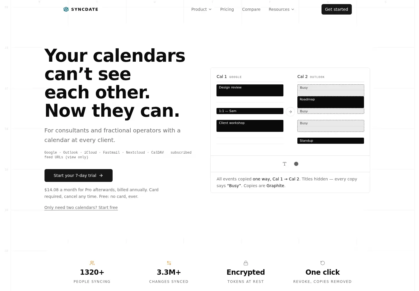 Captured homepage of syncdate.app in the current scan