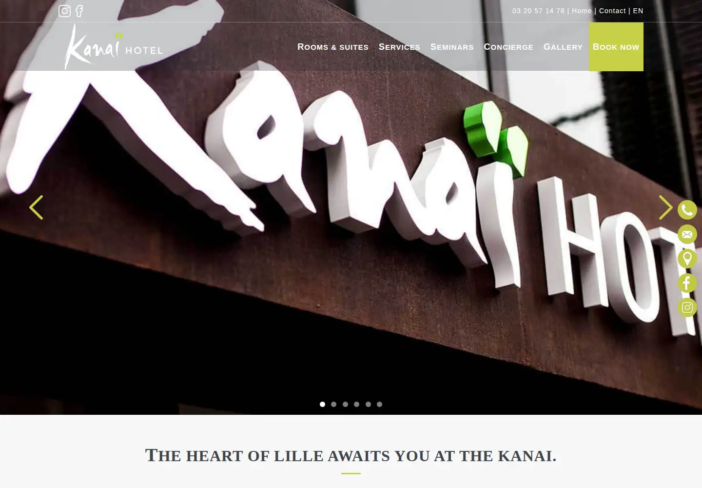 Screenshot of hotelkanai.com