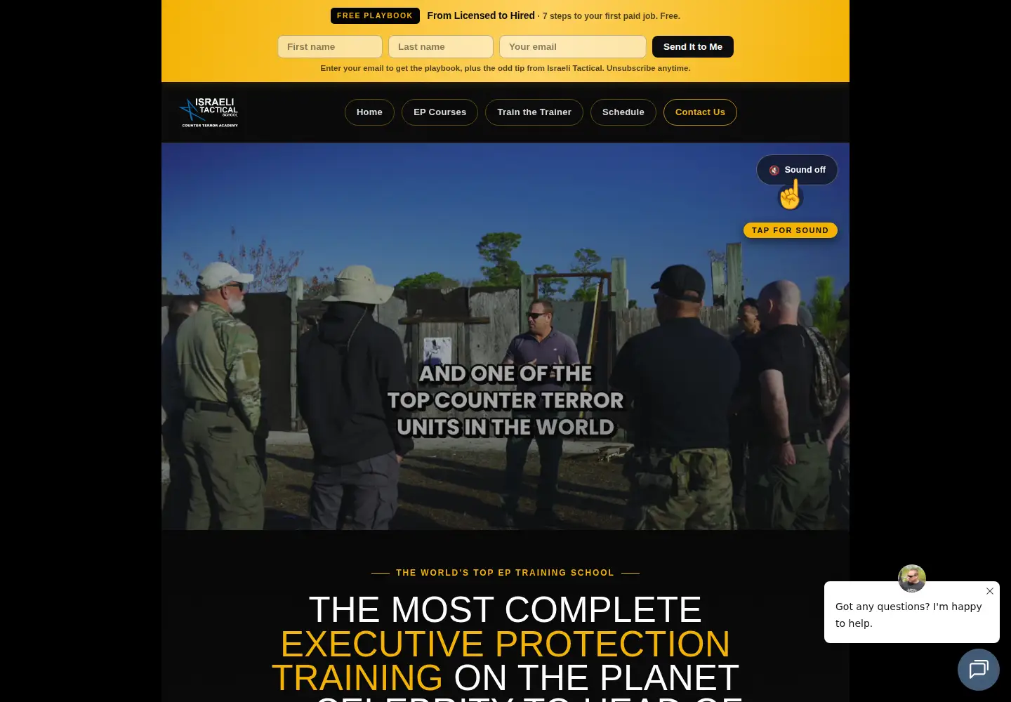 Screenshot of israelitactical.com