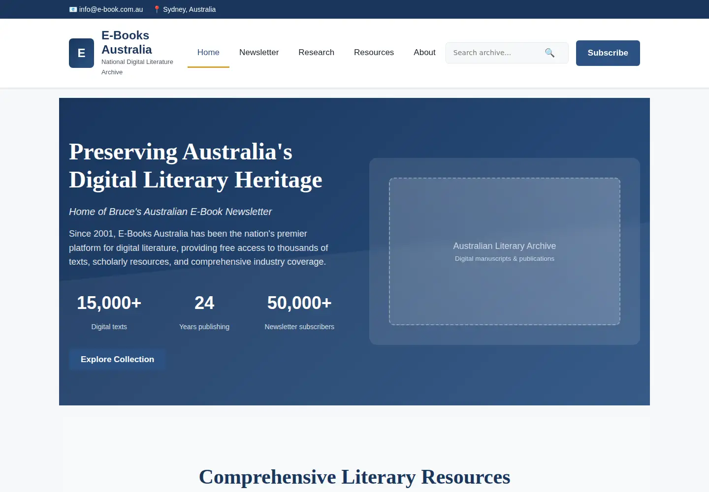 Screenshot of e-book.com.au