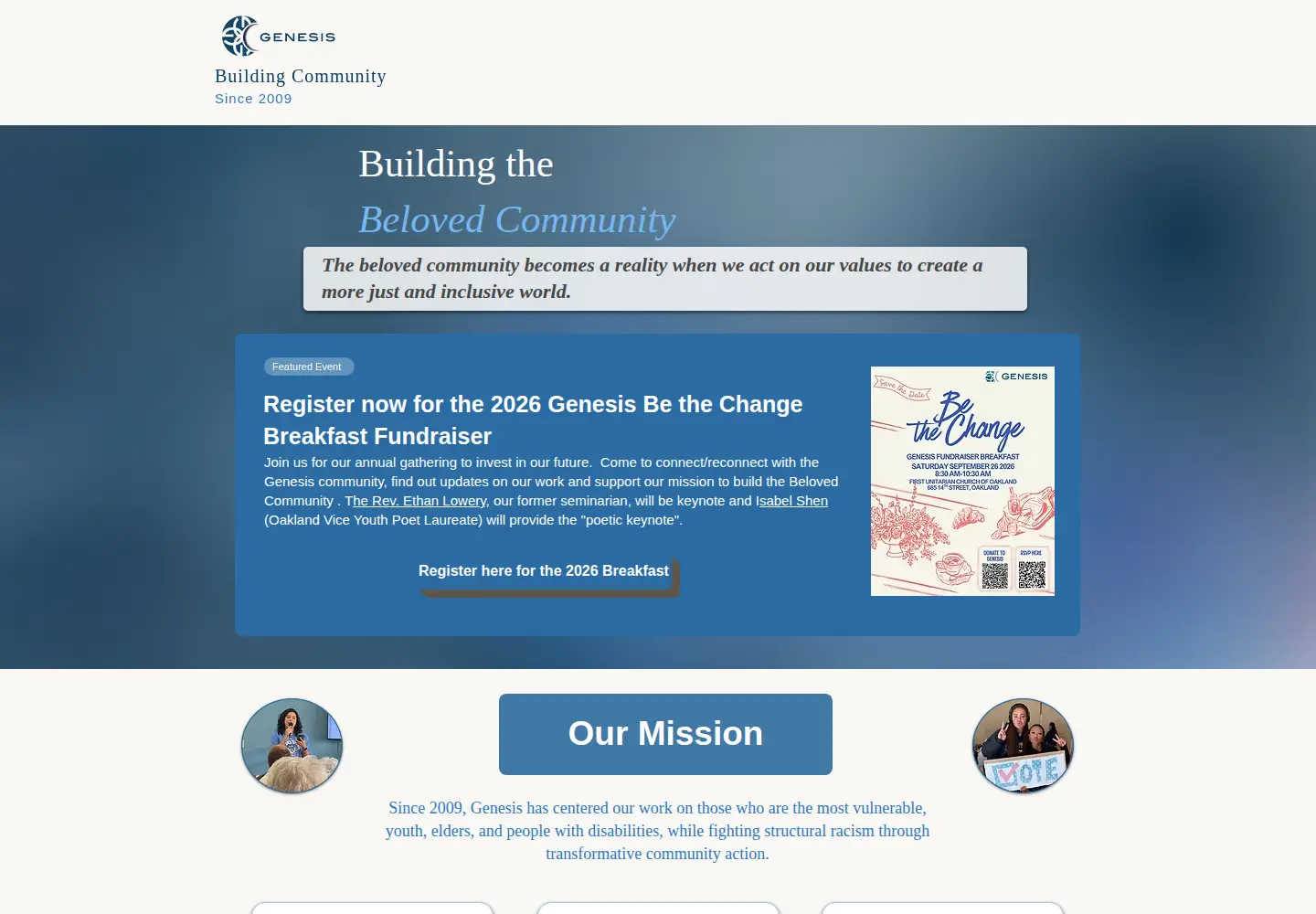 Screenshot of genesisca.org