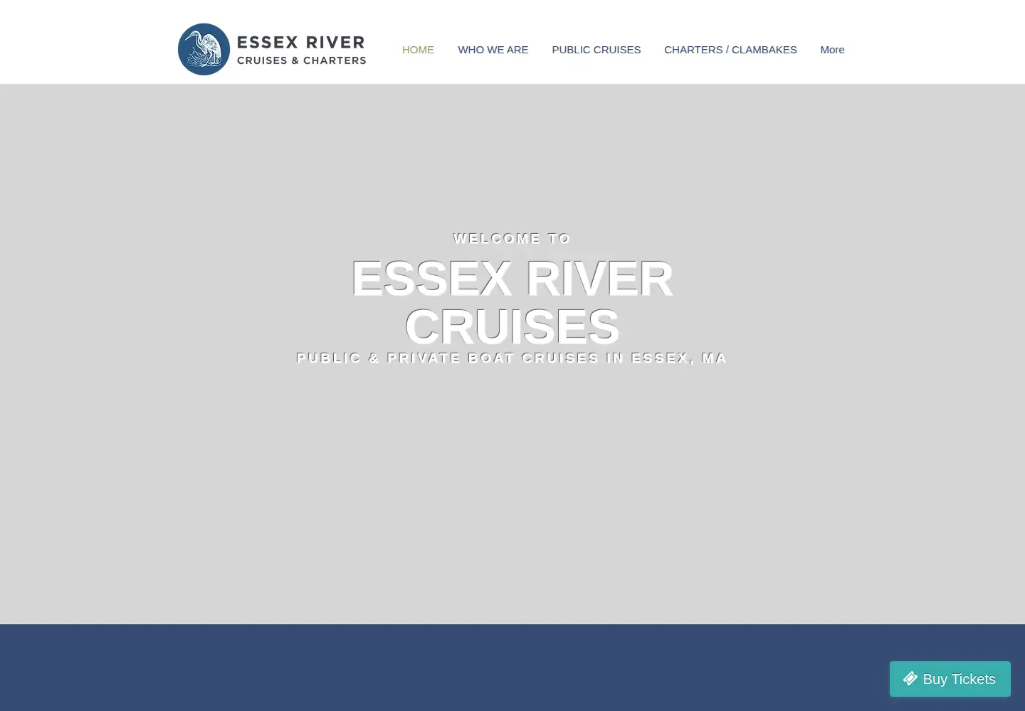 Captured homepage of essexcruises.com in the current scan