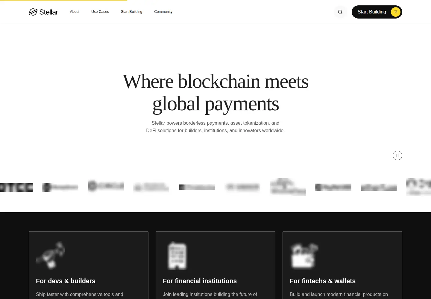 Screenshot of stellar.org