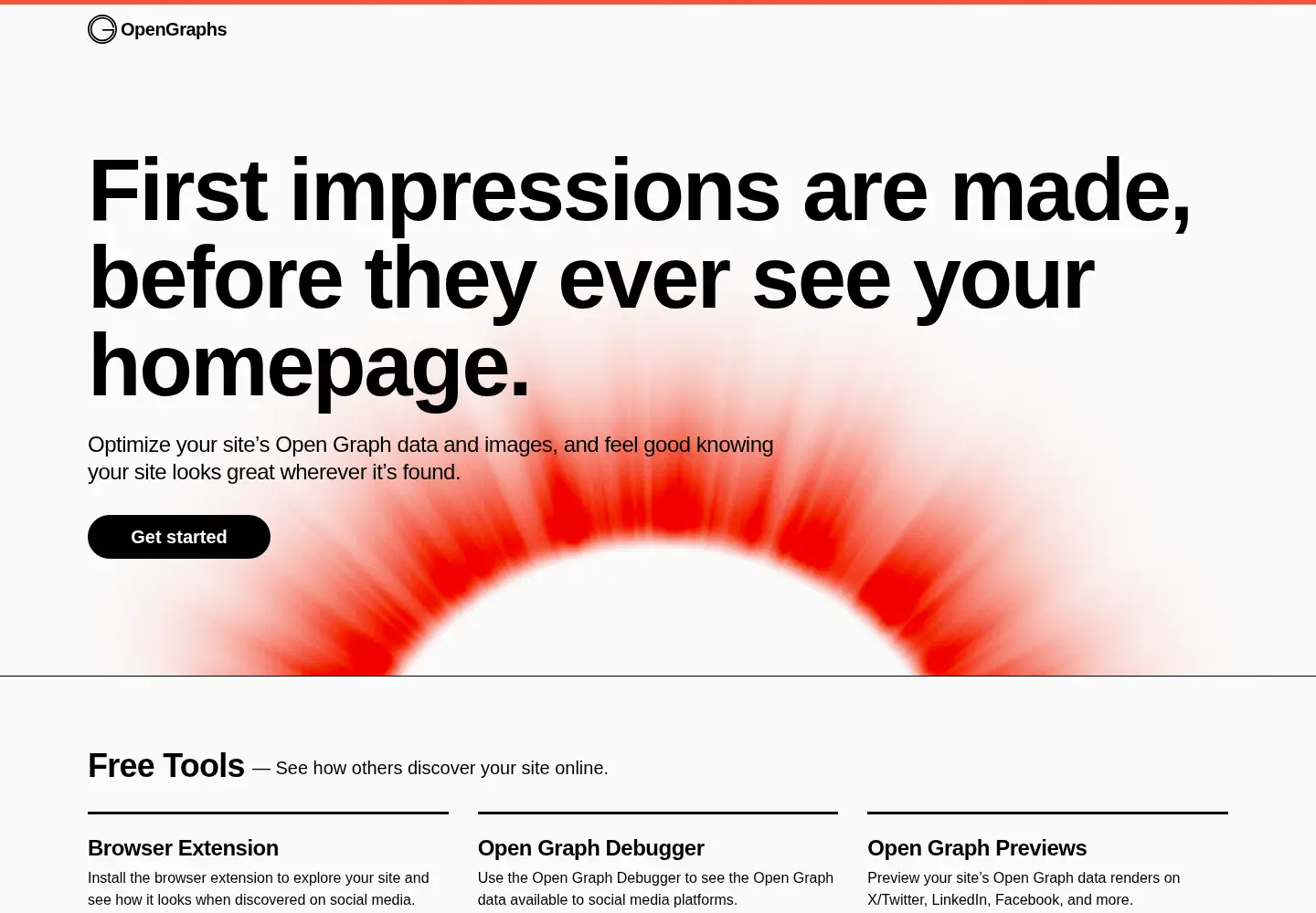Screenshot of opengraphs.com