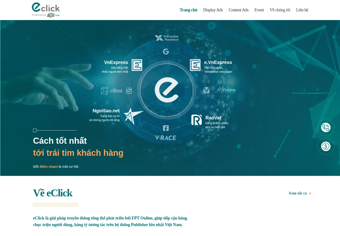 Screenshot of eclick.vn