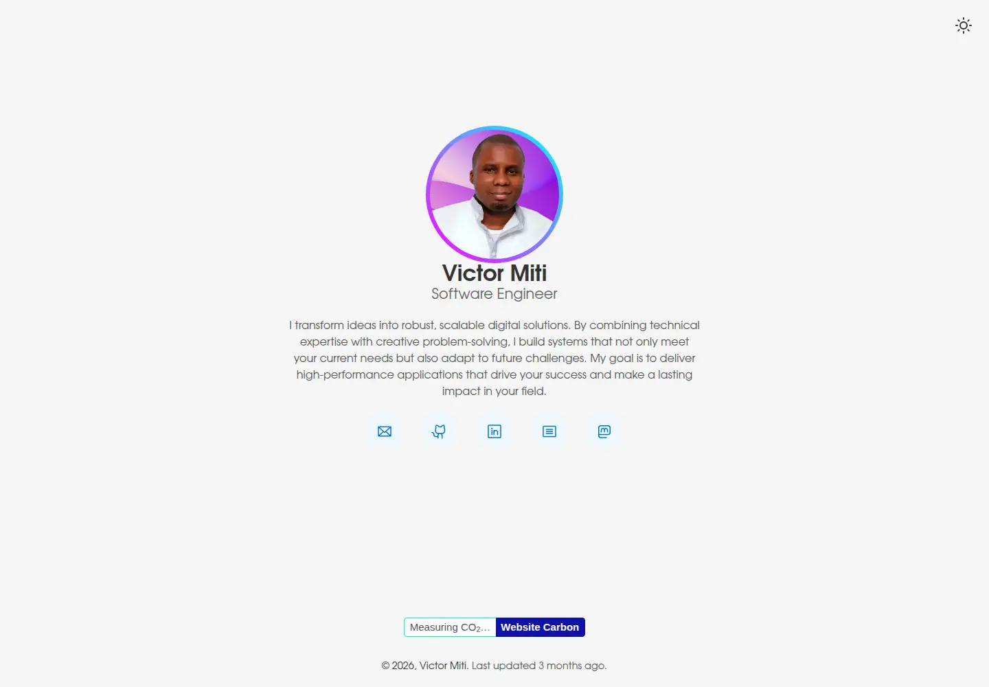 Screenshot of victor.co.zm