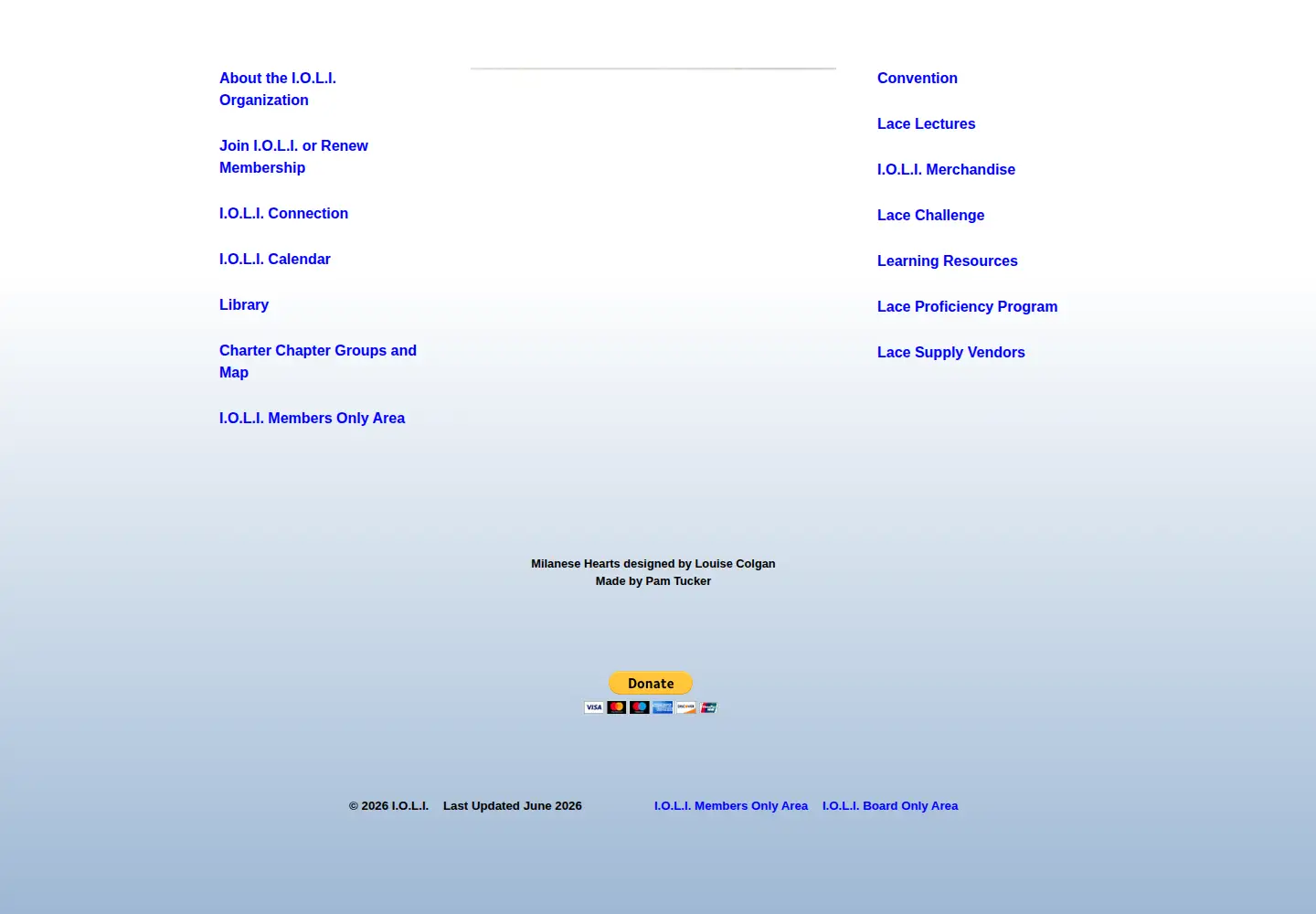 Screenshot of internationalorganizationoflace.org