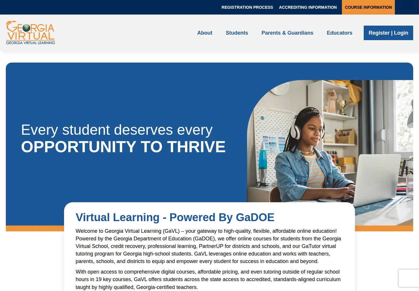 Screenshot of gavirtualschool.org