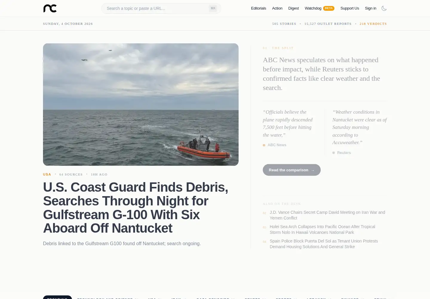 Screenshot of newscord.org