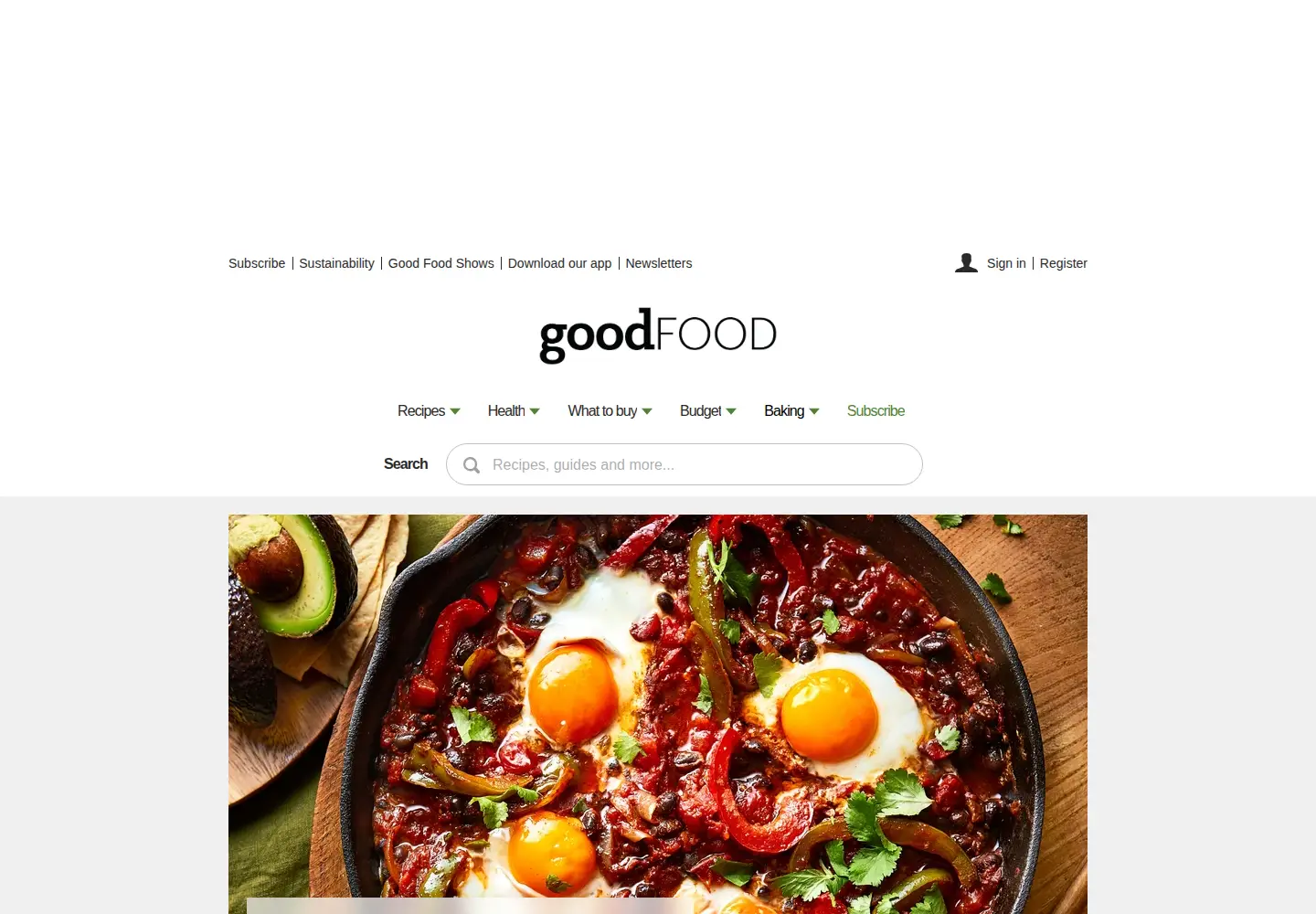 Screenshot of bbcgoodfood.com