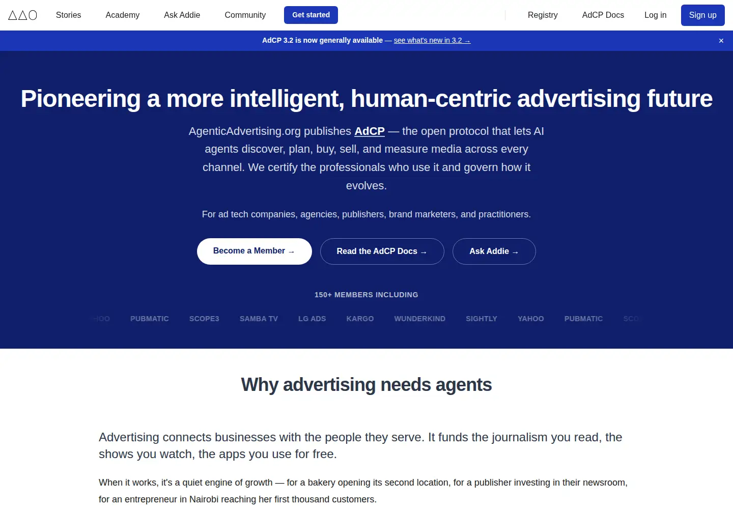 Screenshot of adcontextprotocol.org