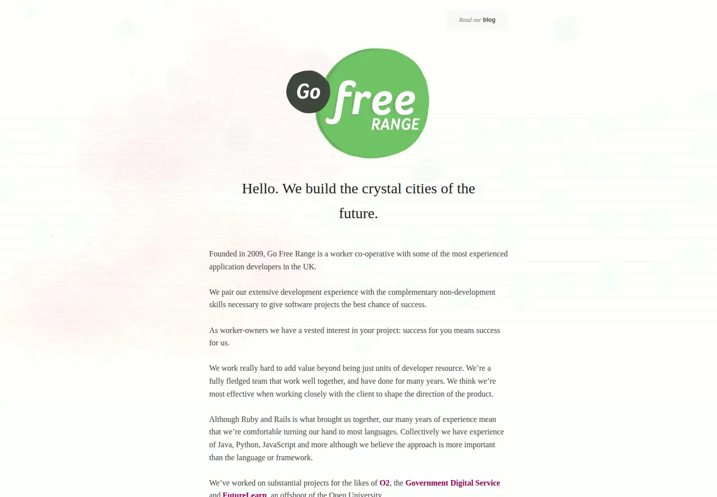 Screenshot of gofreerange.com