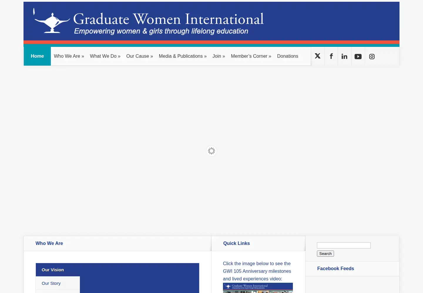 Screenshot of graduatewomen.org