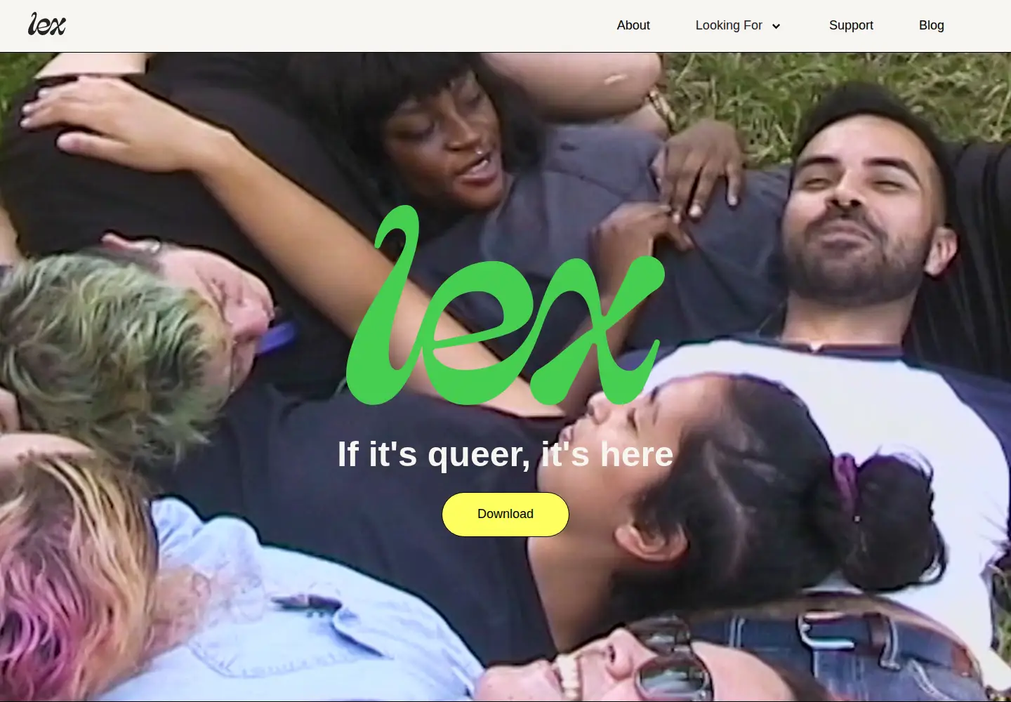 Screenshot of lex.lgbt