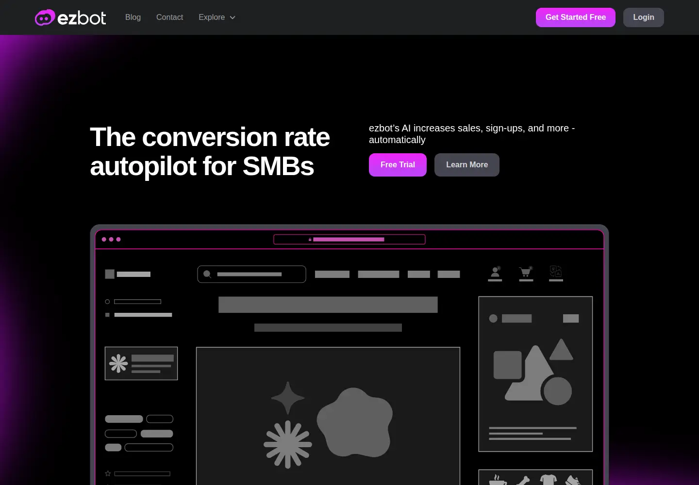 Screenshot of ezbot.ai