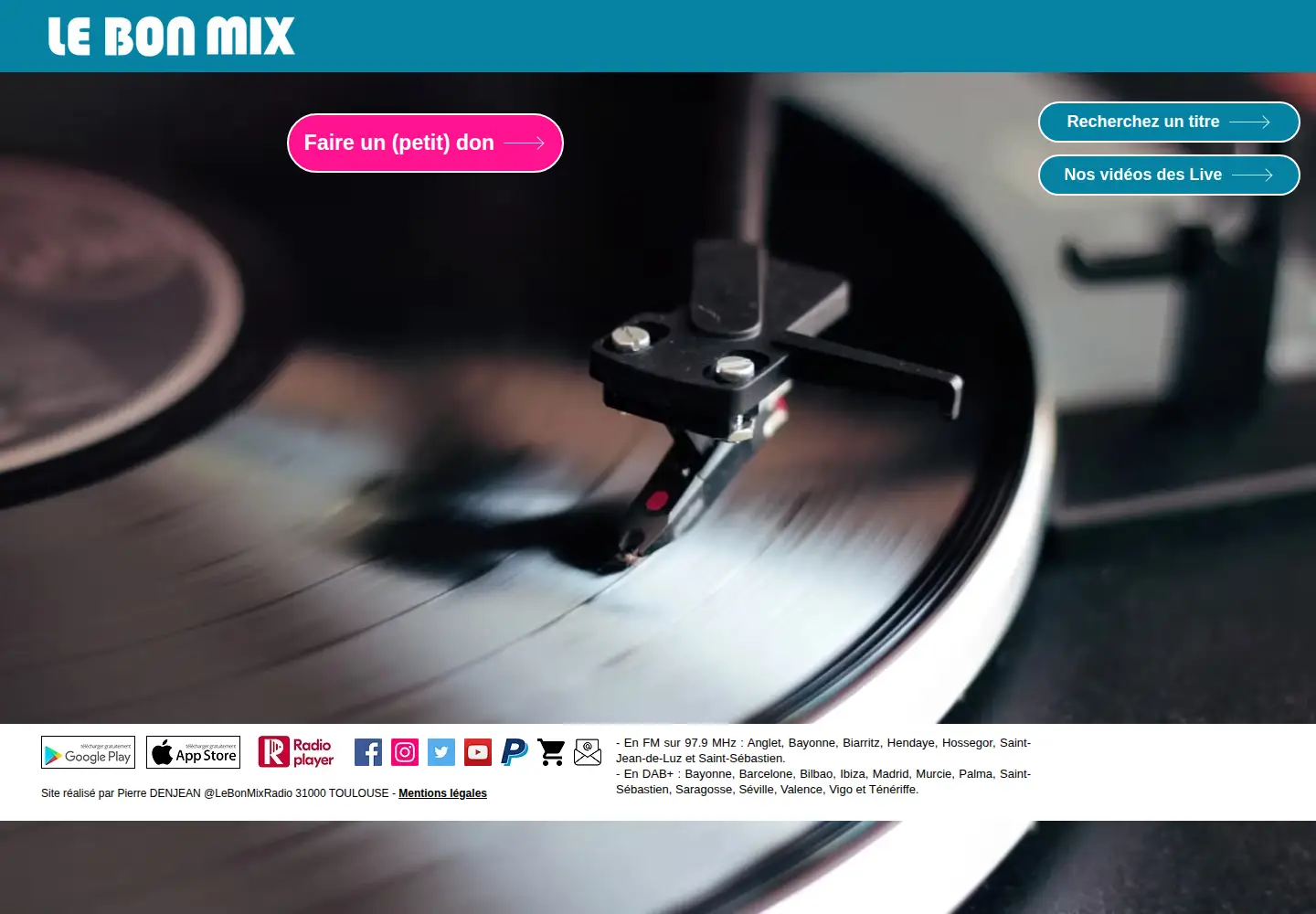 Screenshot of lebonmix.radio