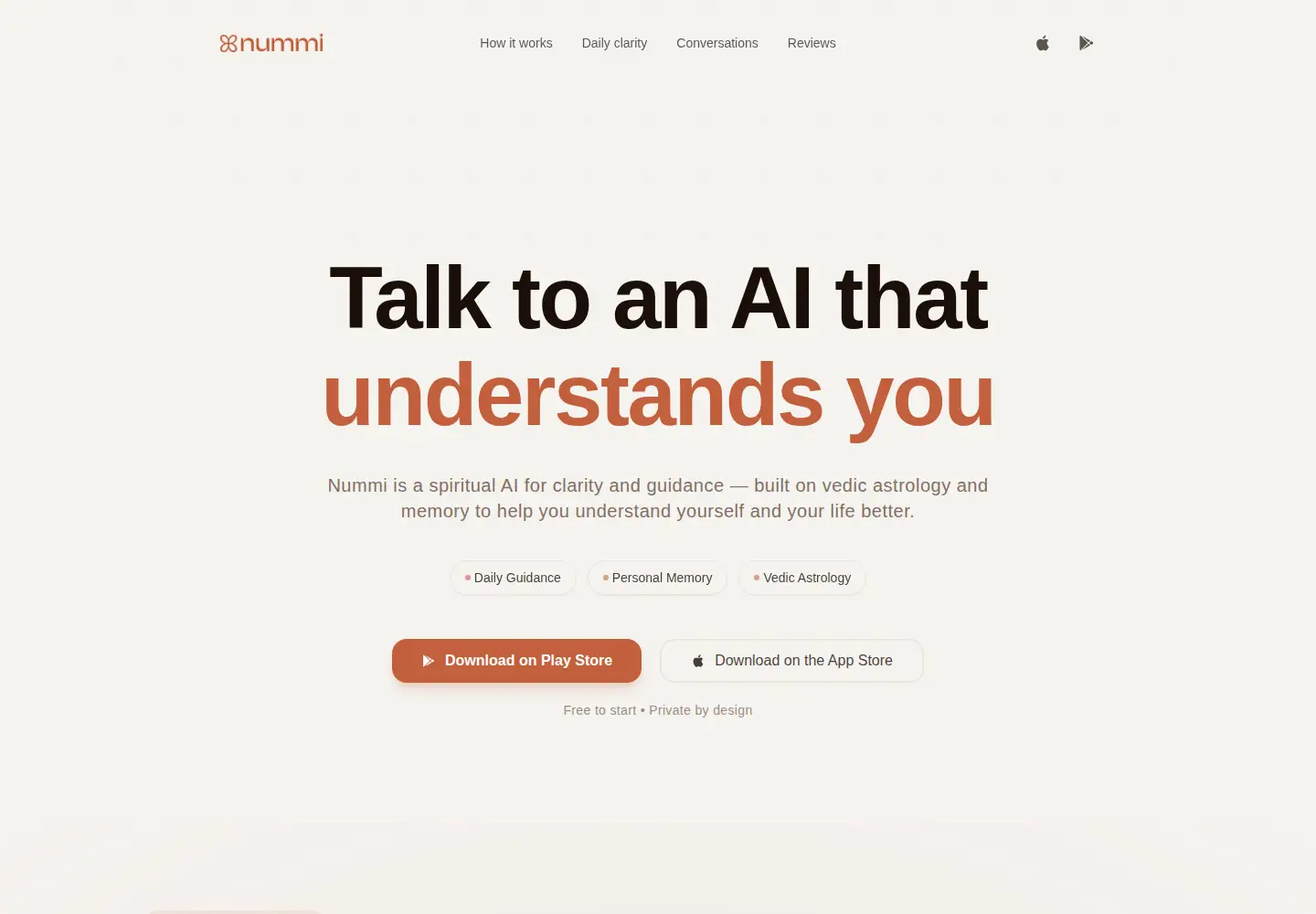 Screenshot of nummi.ai