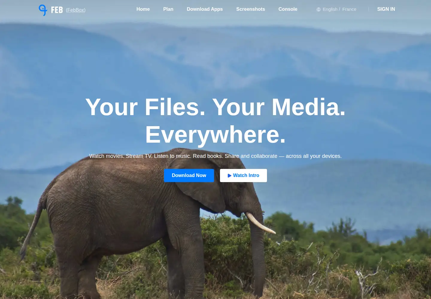 Screenshot of febbox.com