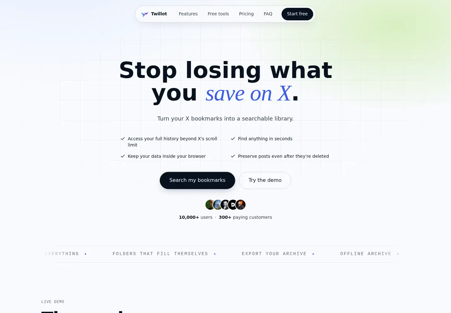 Screenshot of twillot.com