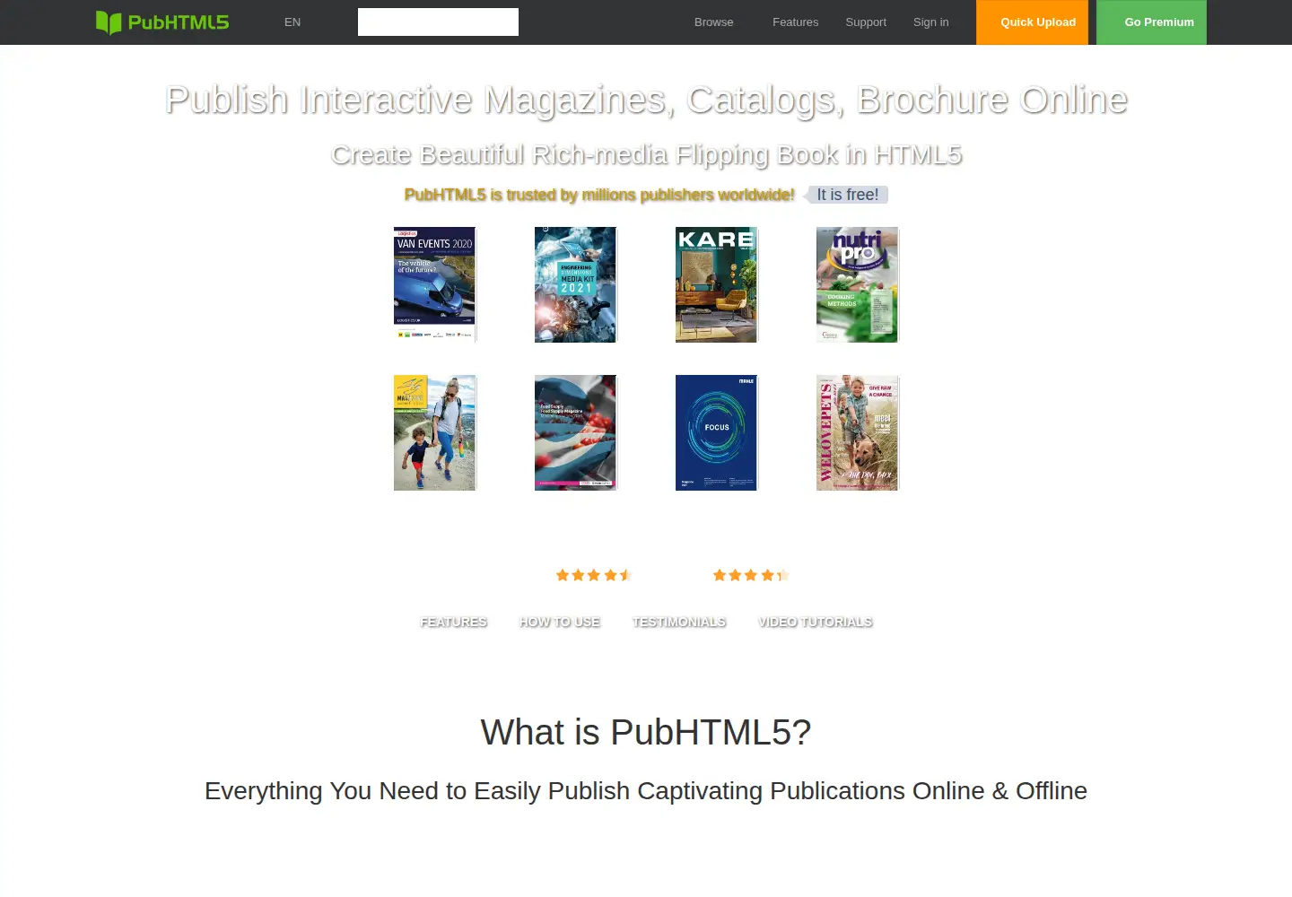 Screenshot of pubhtml5.com
