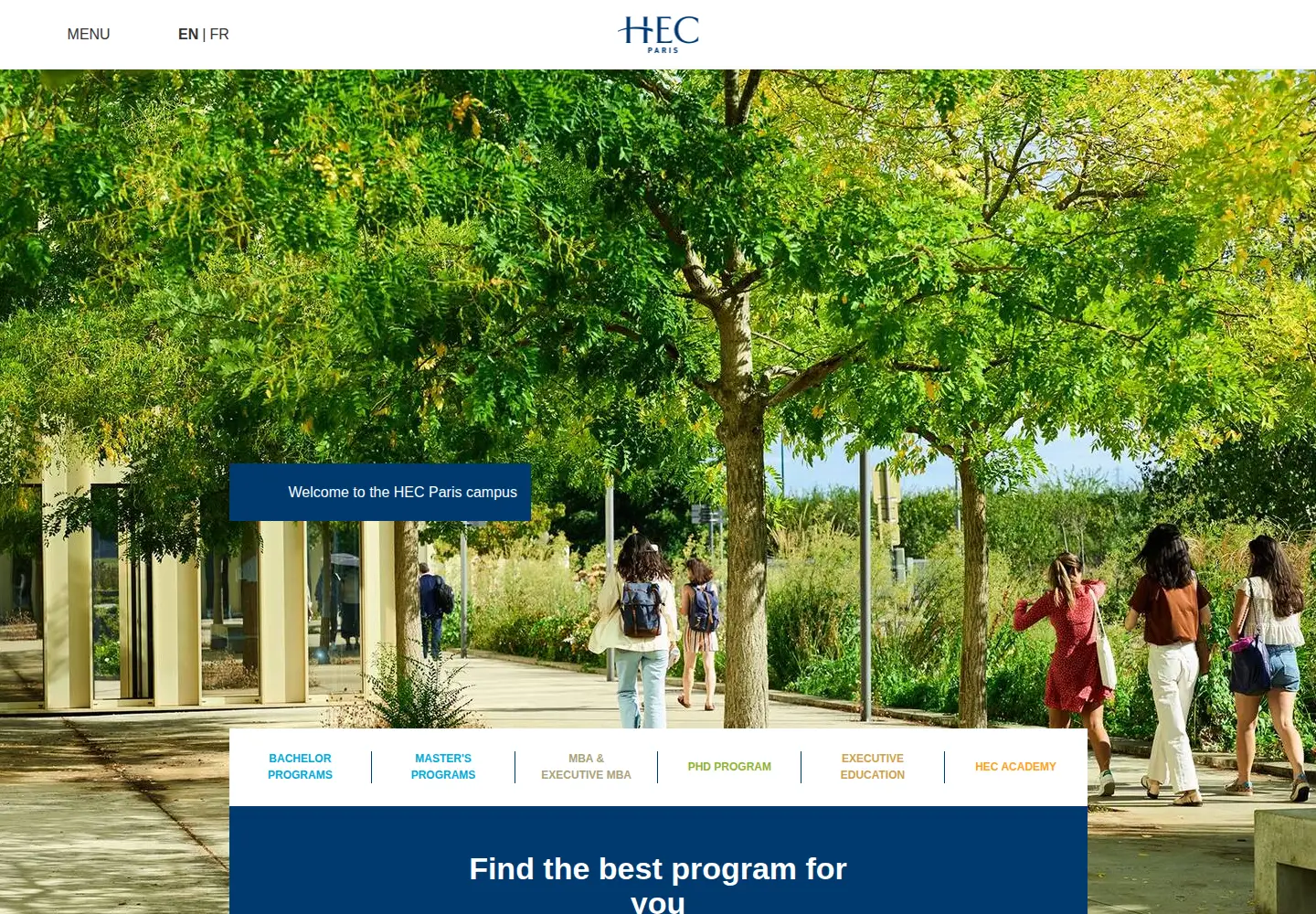 Screenshot of hec.edu