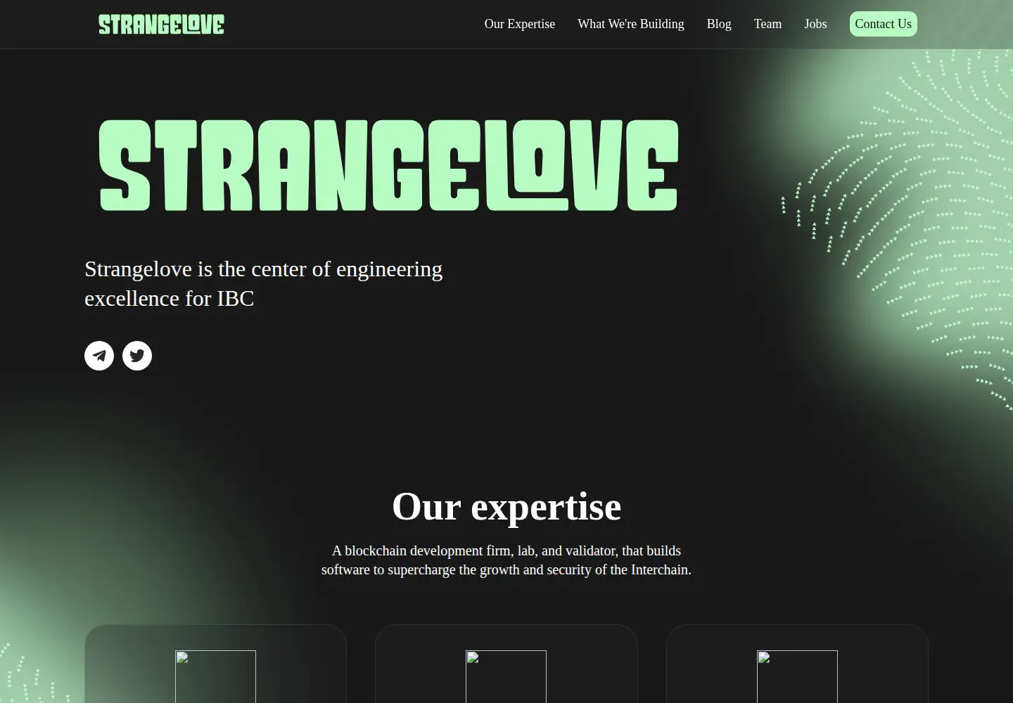 Screenshot of strange.love