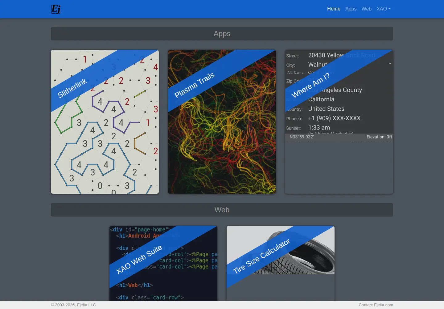 Screenshot of ejelta.com