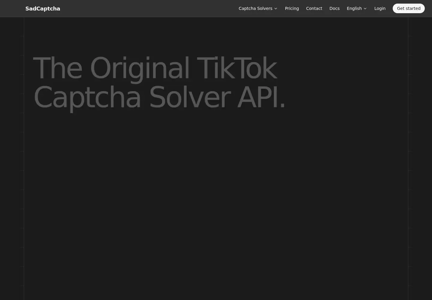Screenshot of sadcaptcha.com