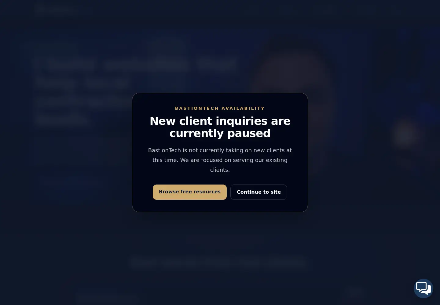 Screenshot of bastiontech.org