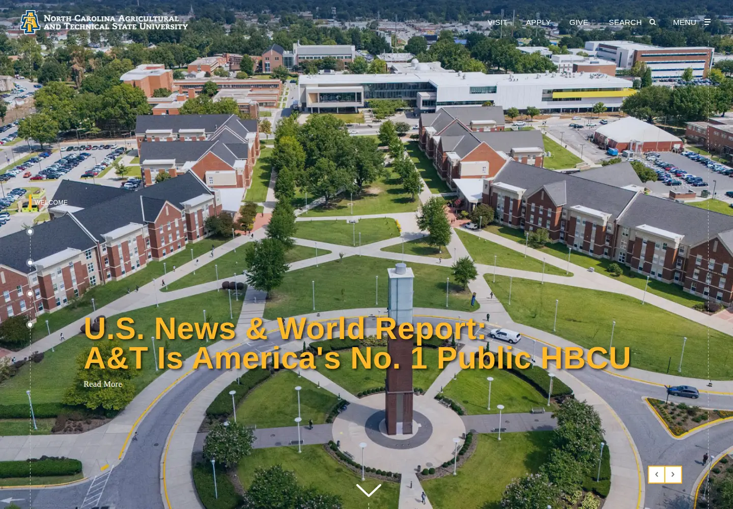 Screenshot of ncat.edu