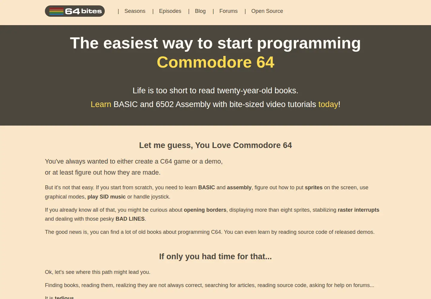 Screenshot of 64bites.com