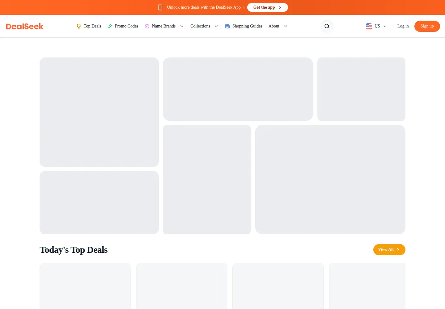 Captured homepage of dealseek.com in the current scan