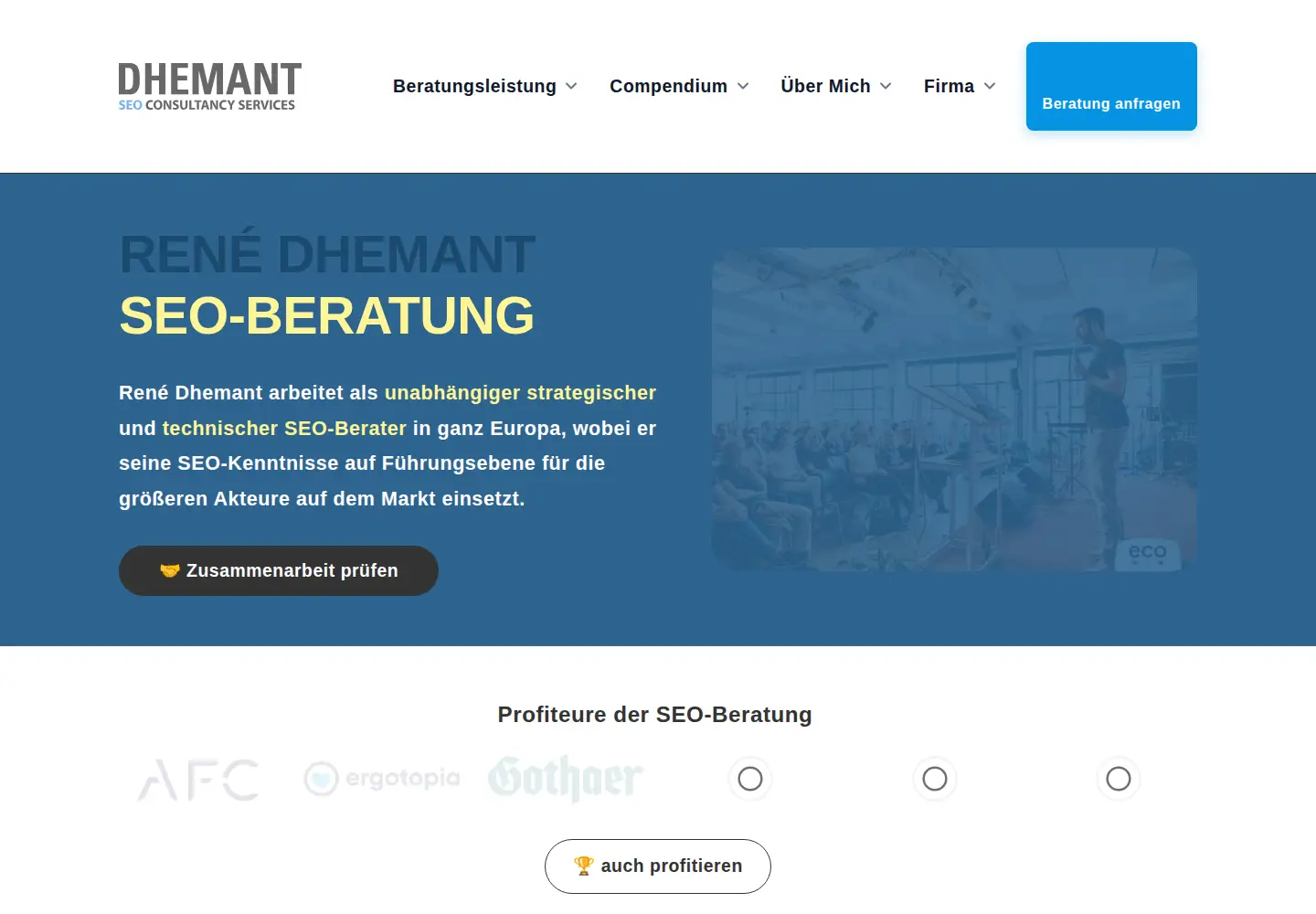 Screenshot of dhemant.consulting