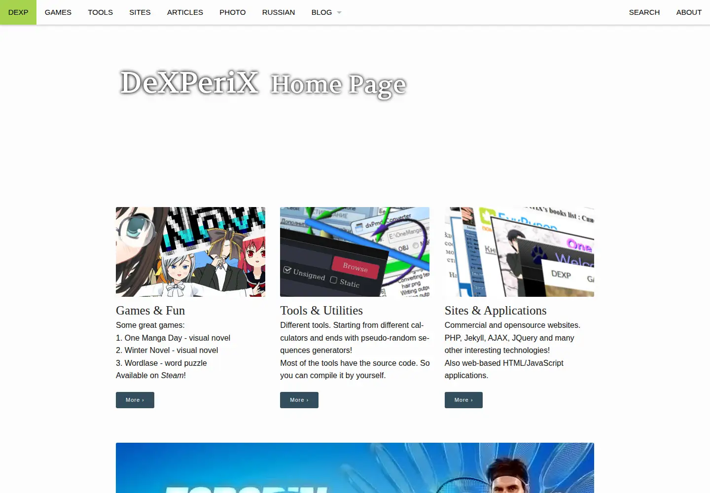 Captured homepage of dexp.in in the current scan