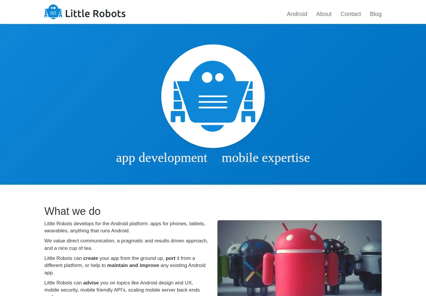 Screenshot of littlerobots.nl